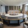 Alojamiento hotel estrella muebles de madera sólida restaurante internacional mesa eléctrica caja de comedor luz lujo 20 personas mesa redonda eléctrica Specification image
